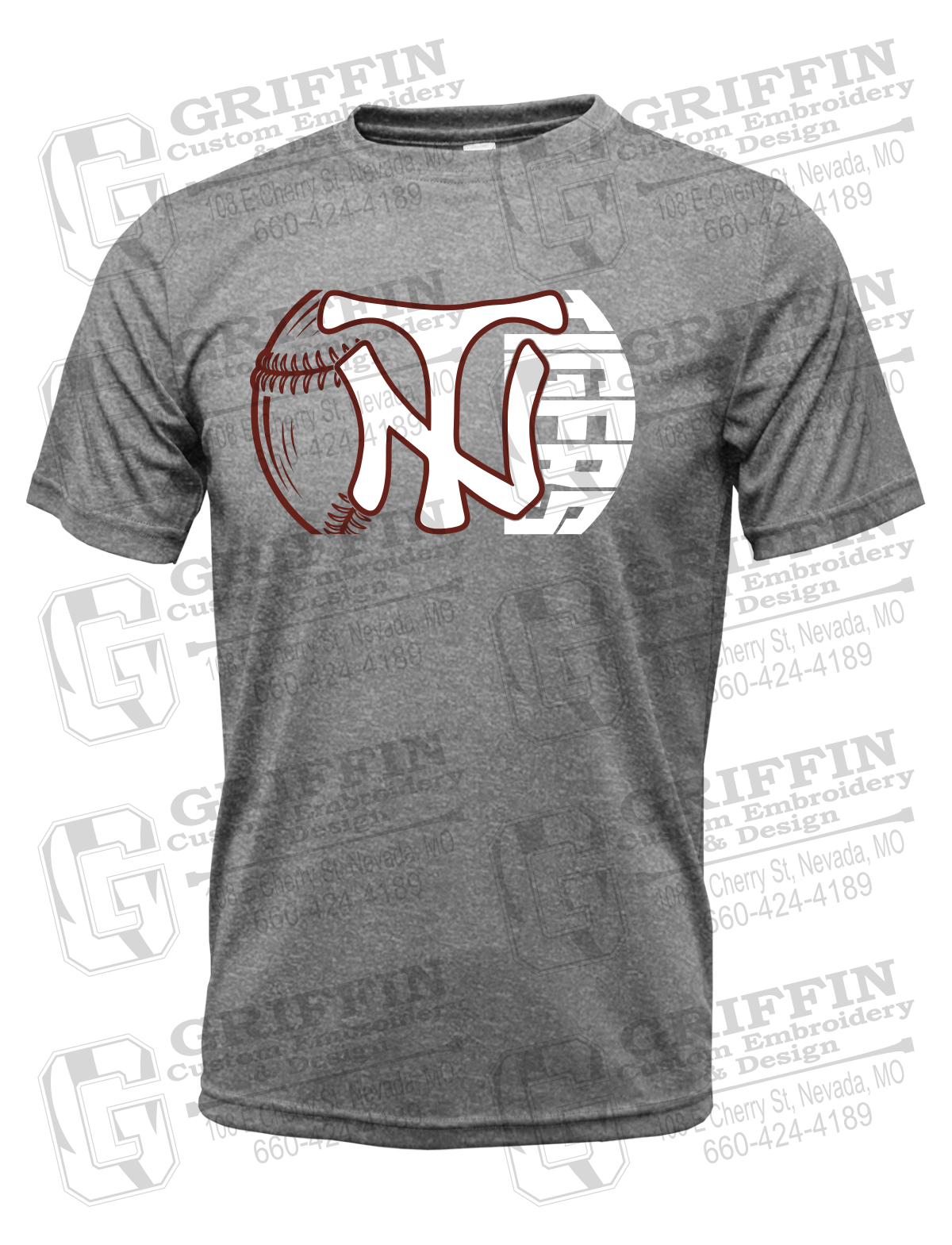 Dry-Fit Short Sleeve T-Shirt - Softball - Nevada Tigers 26-Z