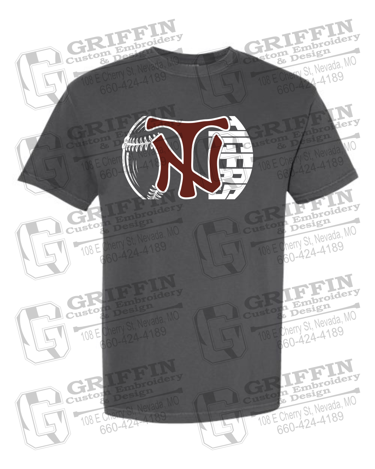Comfort Colors Short Sleeve T-Shirt - Softball - Nevada Tigers 26-Z