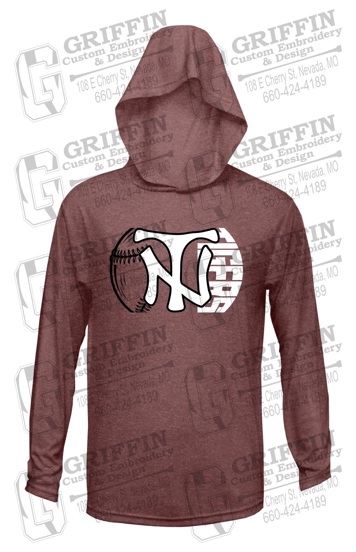 Dry-Fit T-Shirt Hoodie - Softball - Nevada Tigers 26-Z