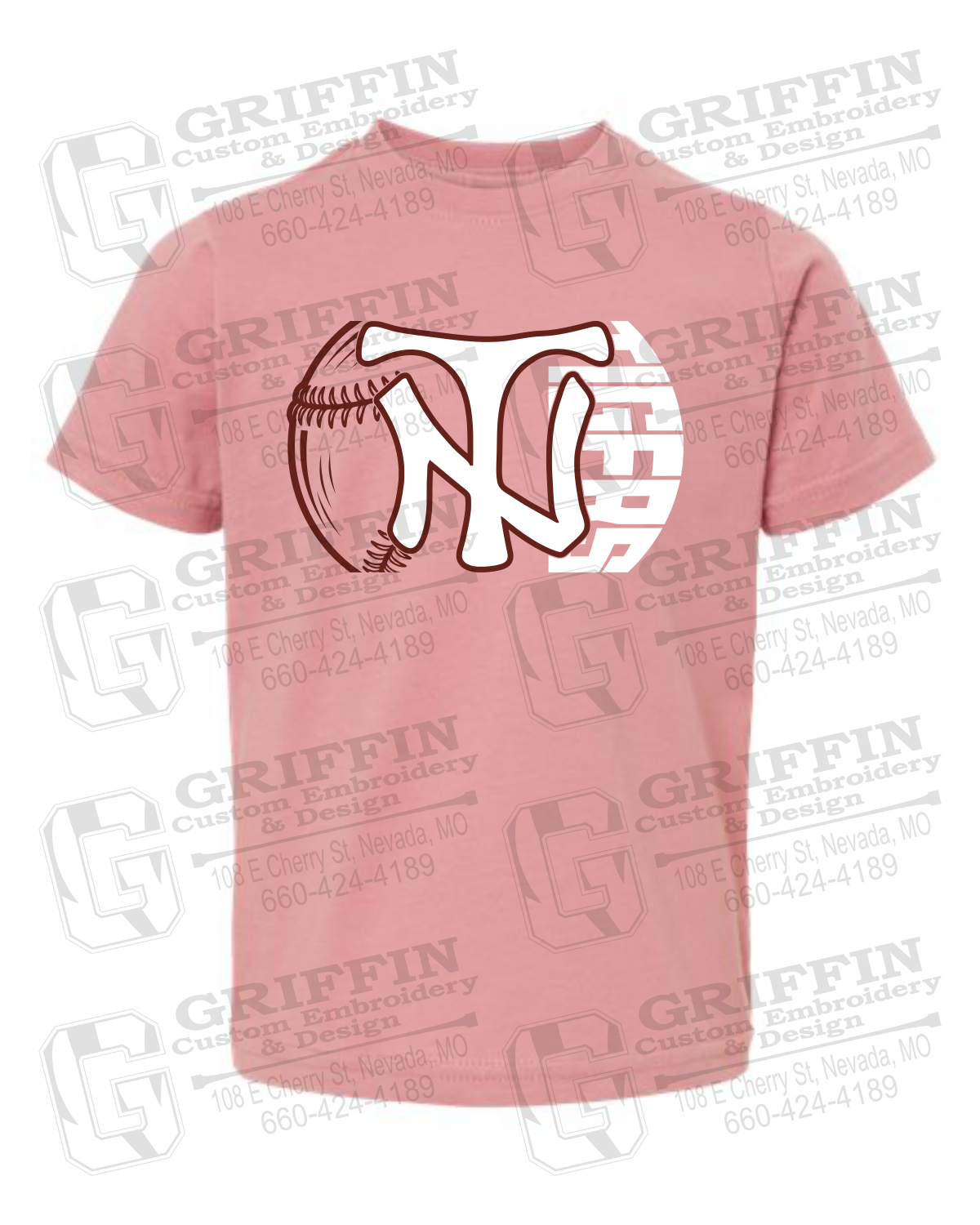Toddler/Infant Cotton T-Shirt - Softball - Nevada Tigers 26-Z