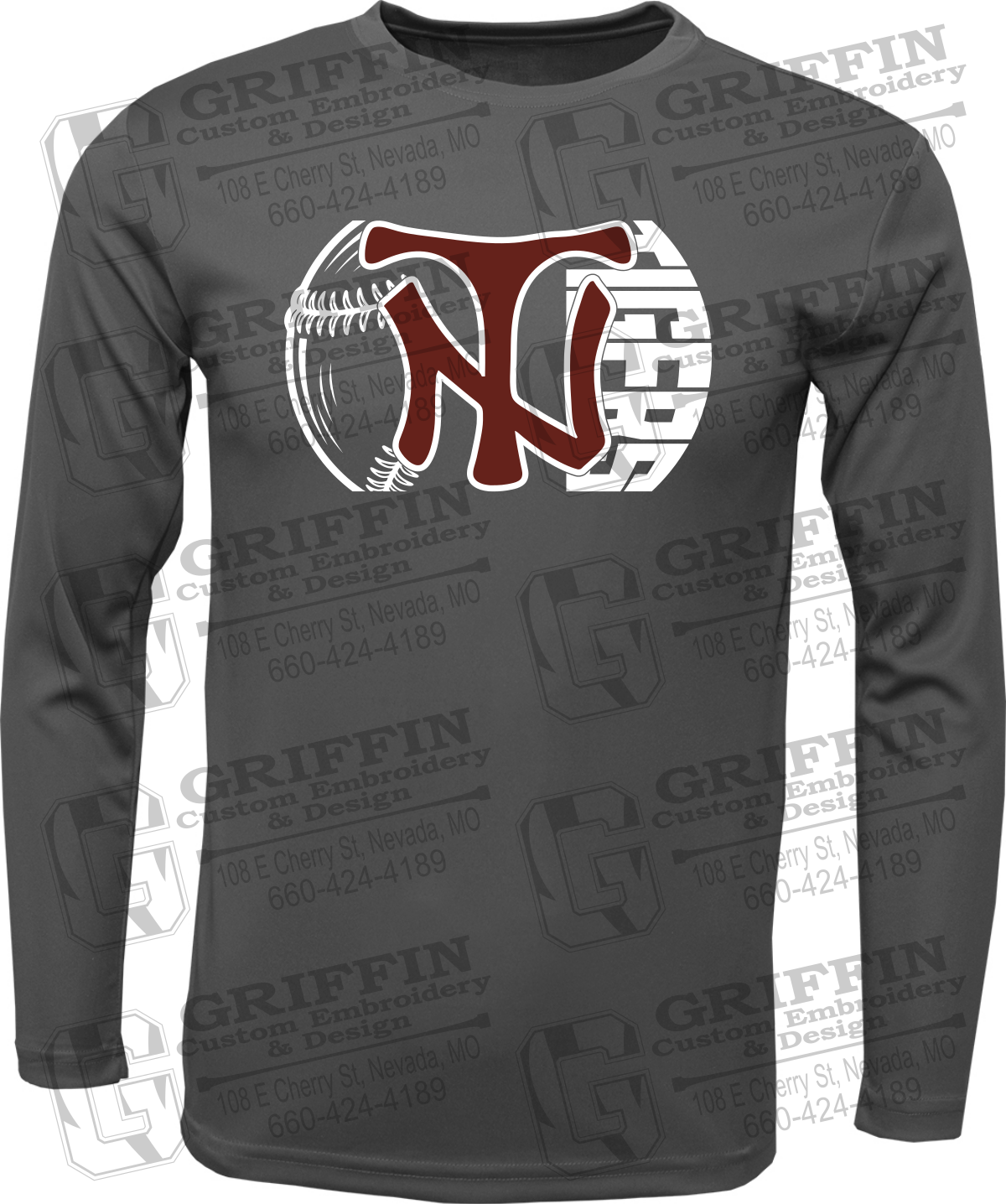 Dry-Fit Long Sleeve T-Shirt - Softball - Nevada Tigers 26-Z