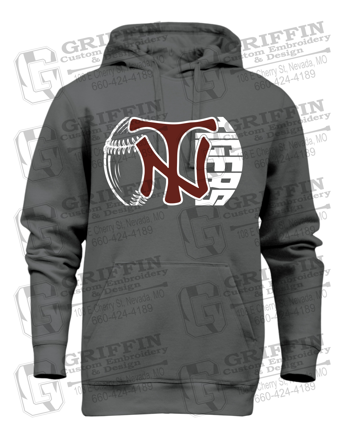 Heavyweight Fleece Hoodie - Softball - Nevada Tigers 26-Z