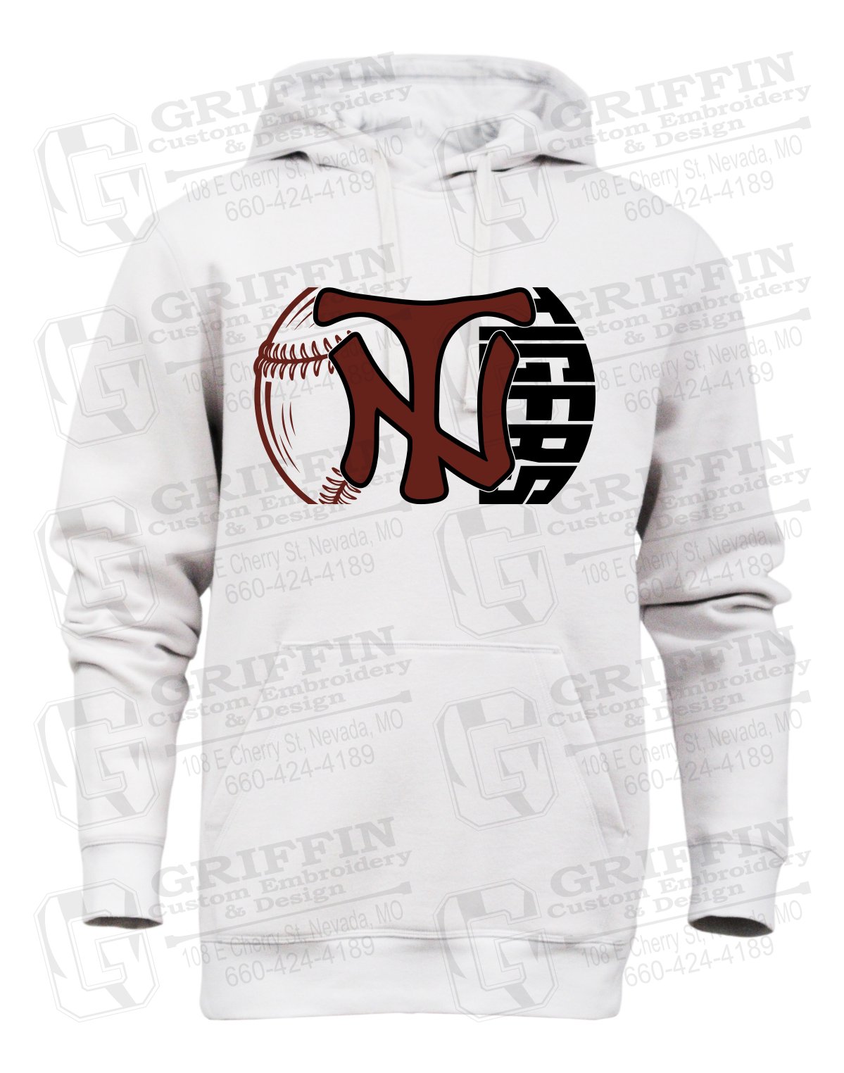 Heavyweight Fleece Hoodie - Softball - Nevada Tigers 26-Z