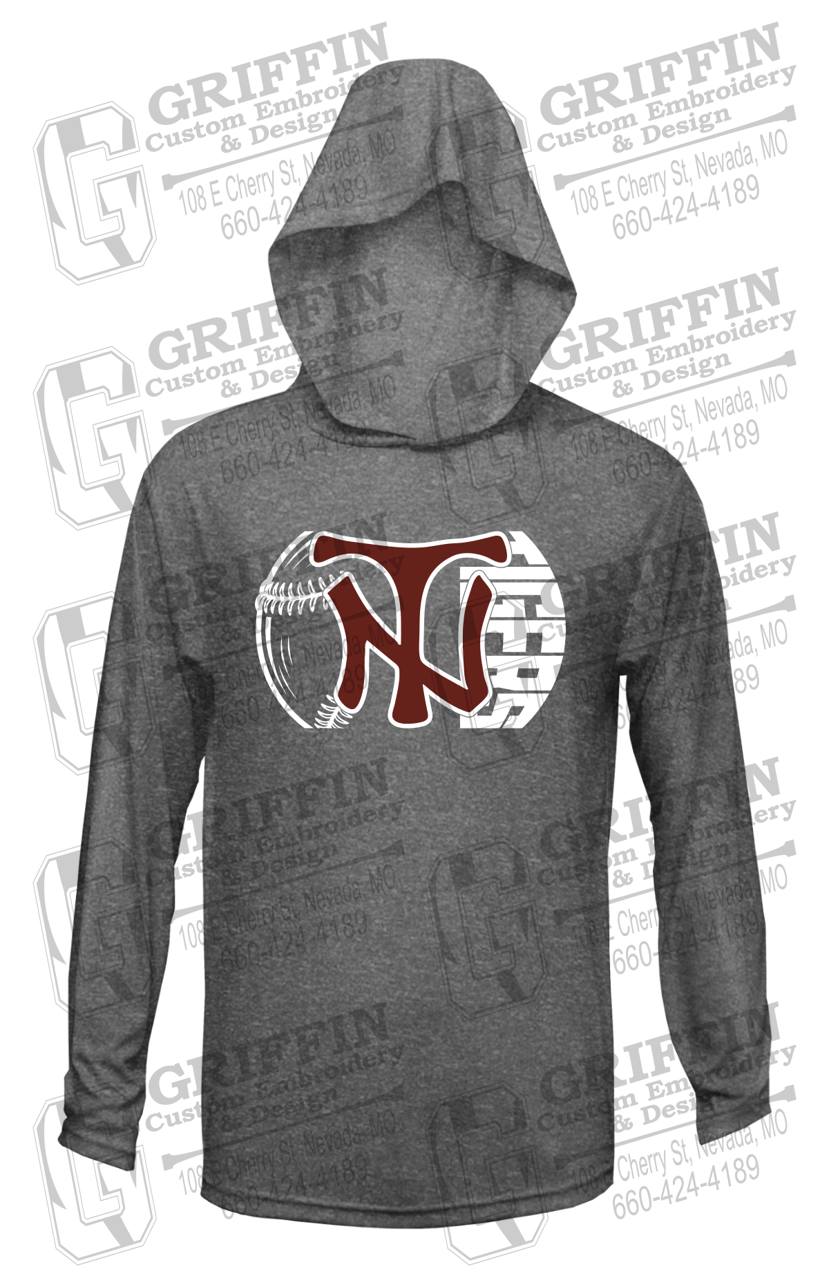 Dry-Fit T-Shirt Hoodie - Softball - Nevada Tigers 26-Z