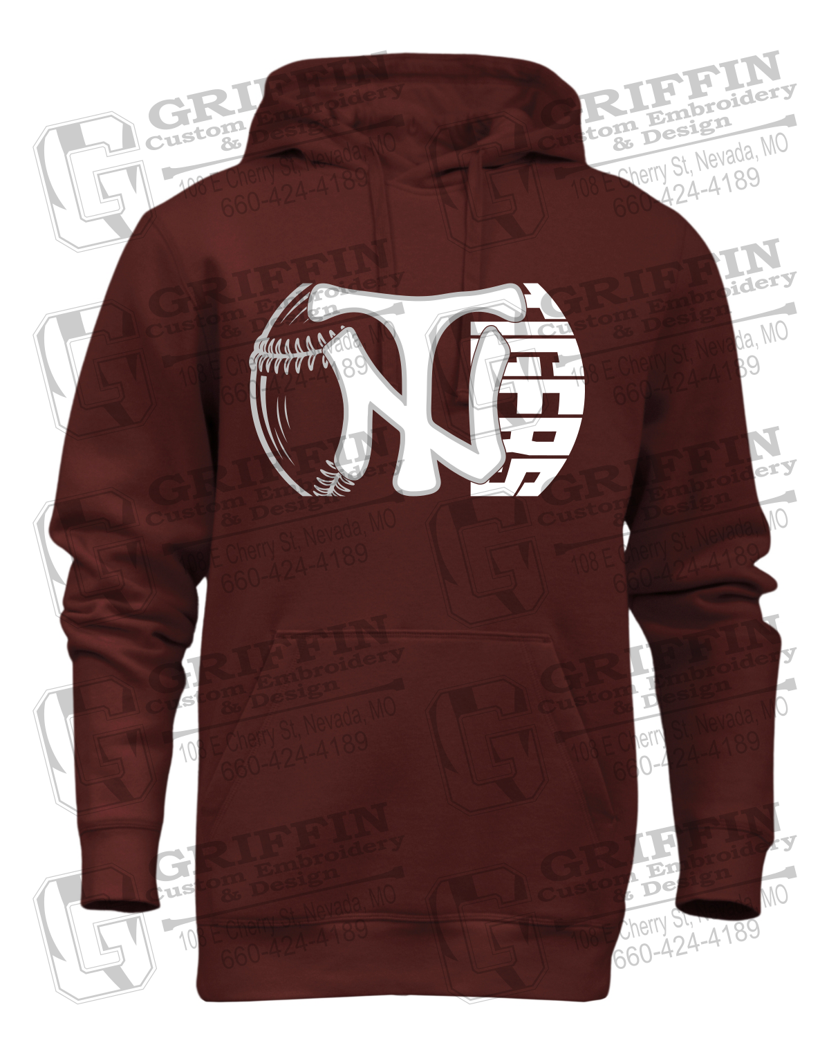 Heavyweight Fleece Hoodie - Softball - Nevada Tigers 26-Z