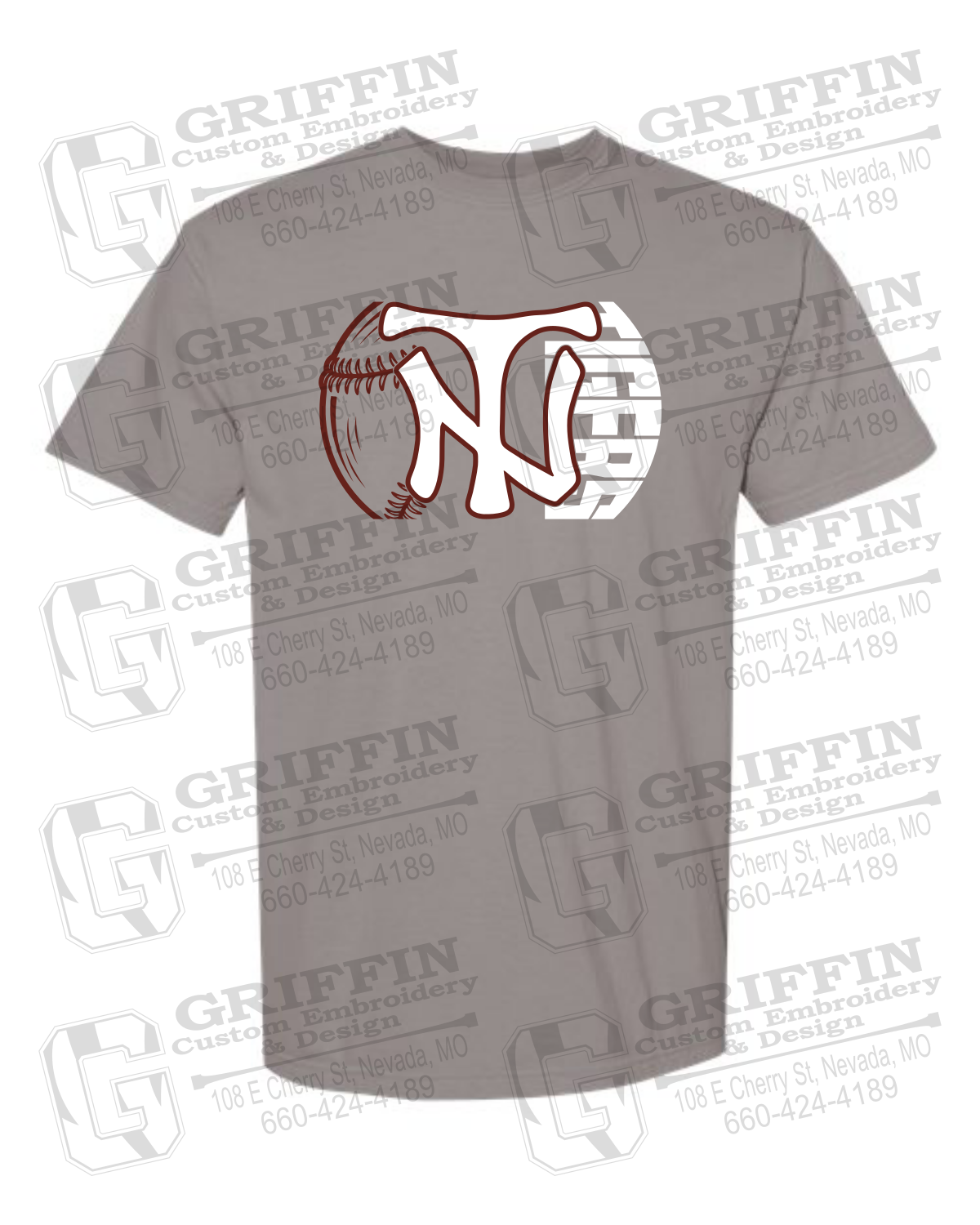 Comfort Colors Short Sleeve T-Shirt - Softball - Nevada Tigers 26-Z