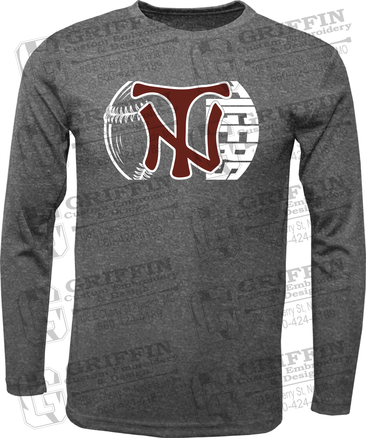 Dry-Fit Long Sleeve T-Shirt - Softball - Nevada Tigers 26-Z