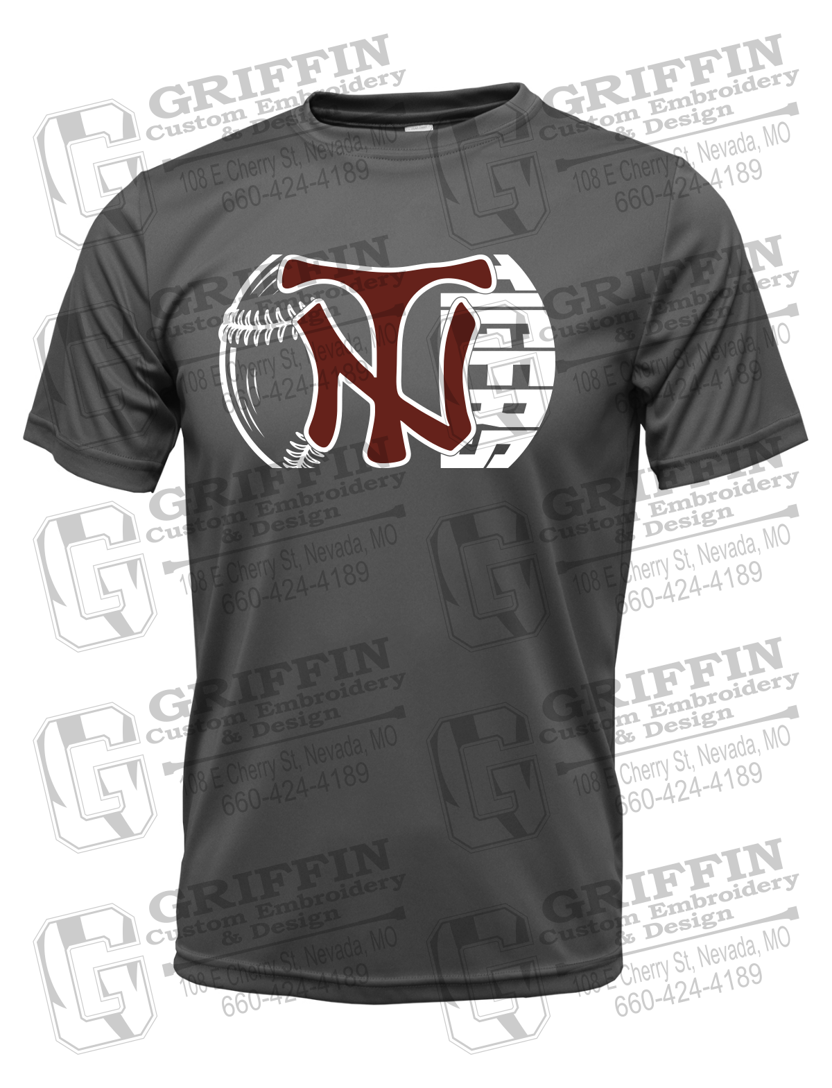 Dry-Fit Short Sleeve T-Shirt - Softball - Nevada Tigers 26-Z