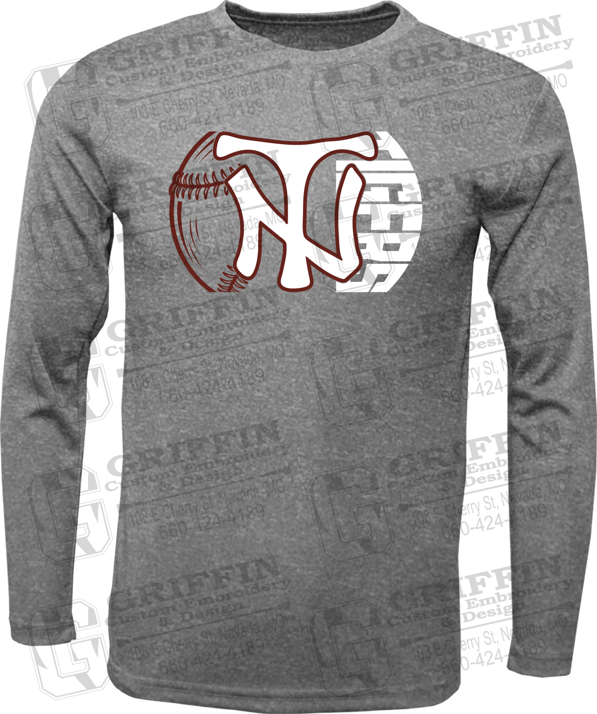 Dry-Fit Long Sleeve T-Shirt - Softball - Nevada Tigers 26-Z