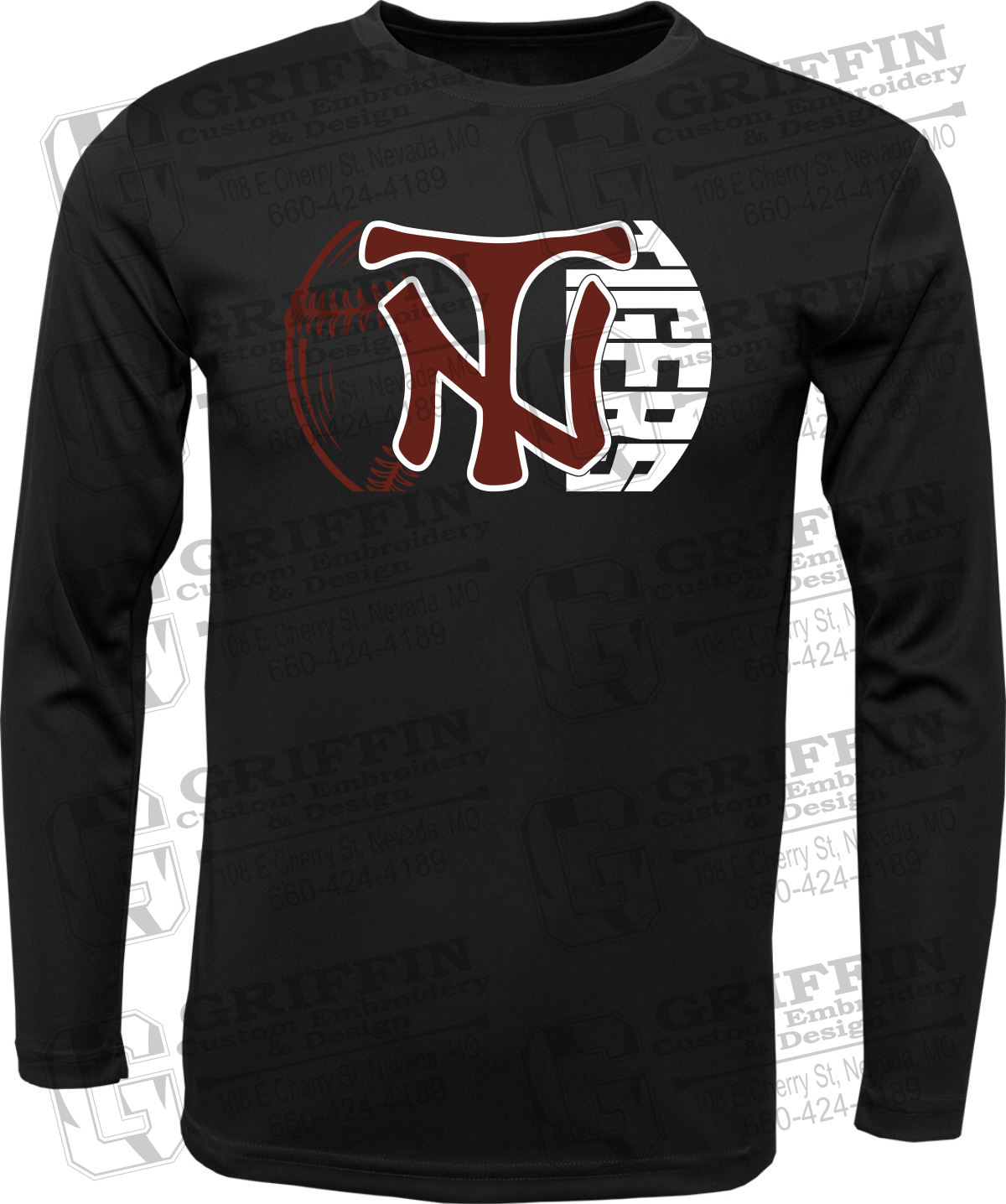 Dry-Fit Long Sleeve T-Shirt - Softball - Nevada Tigers 26-Z
