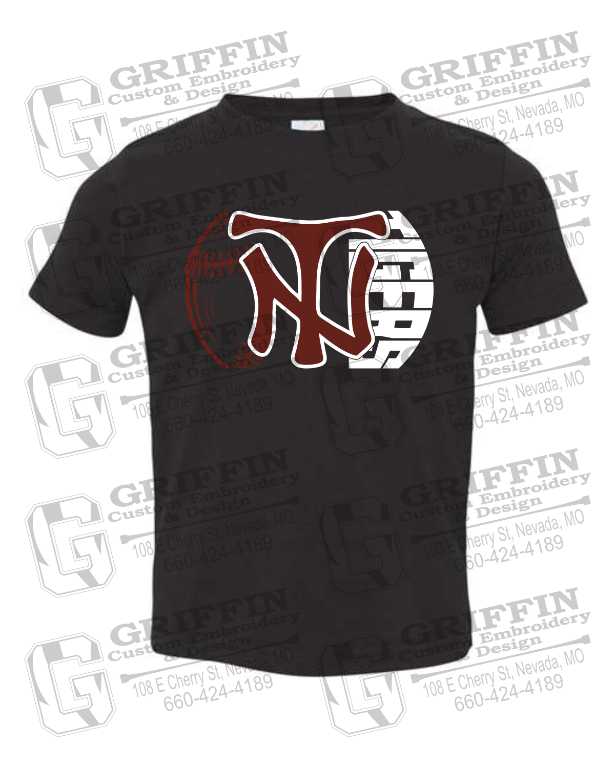 Toddler/Infant Cotton T-Shirt - Softball - Nevada Tigers 26-Z