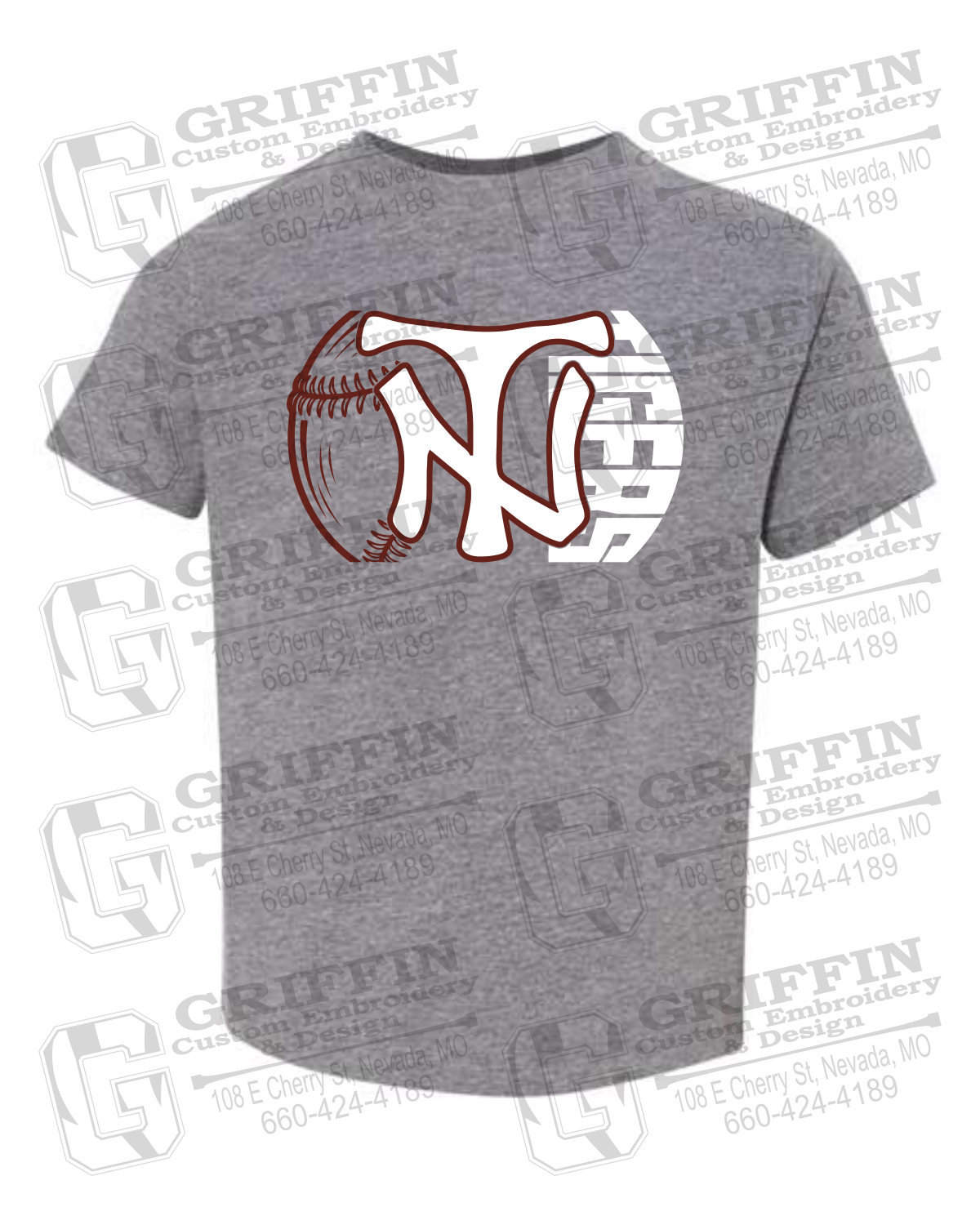 Toddler/Infant Cotton T-Shirt - Softball - Nevada Tigers 26-Z