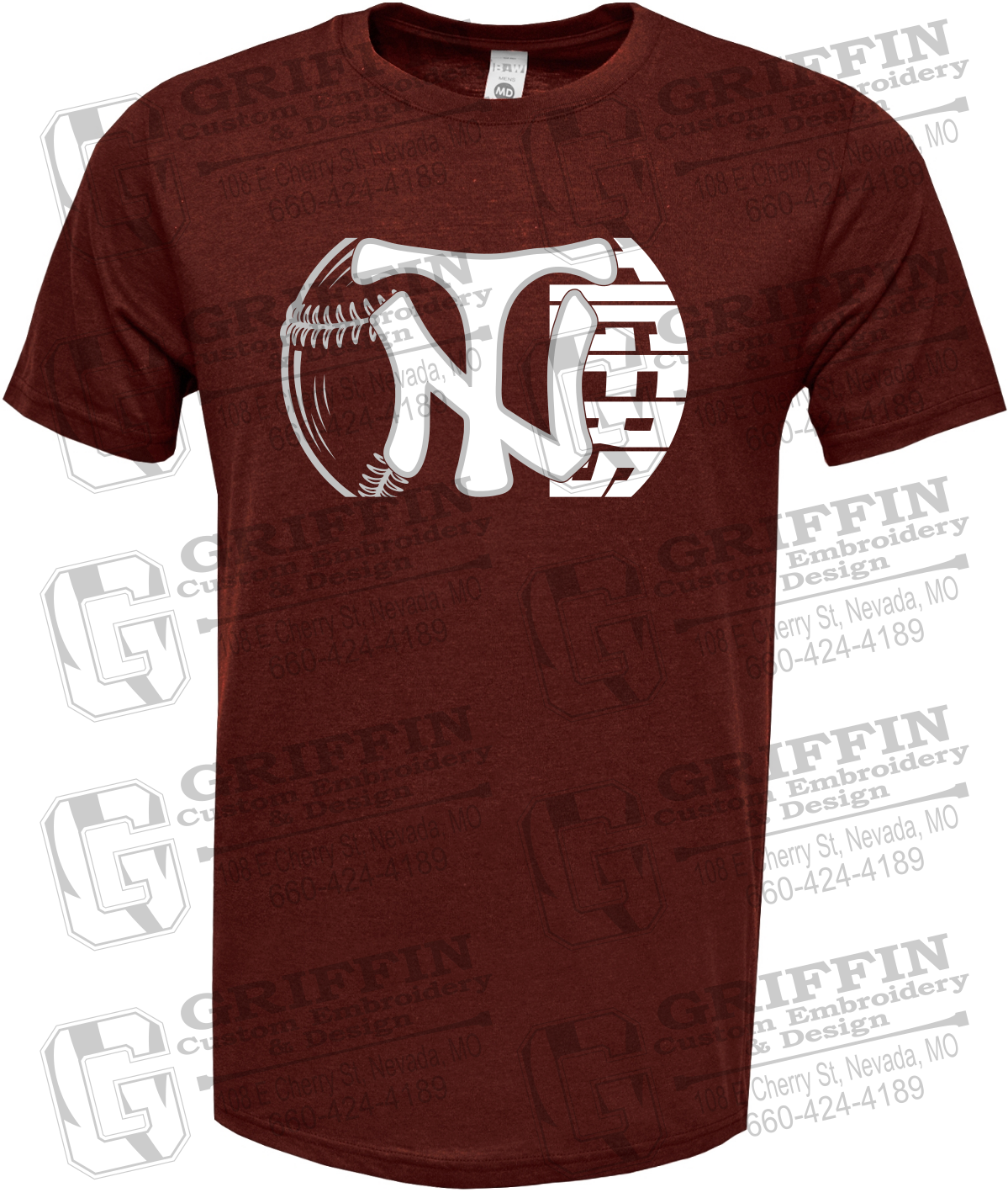 Soft-Tek Short Sleeve T-Shirt - Softball - Nevada Tigers 26-Z