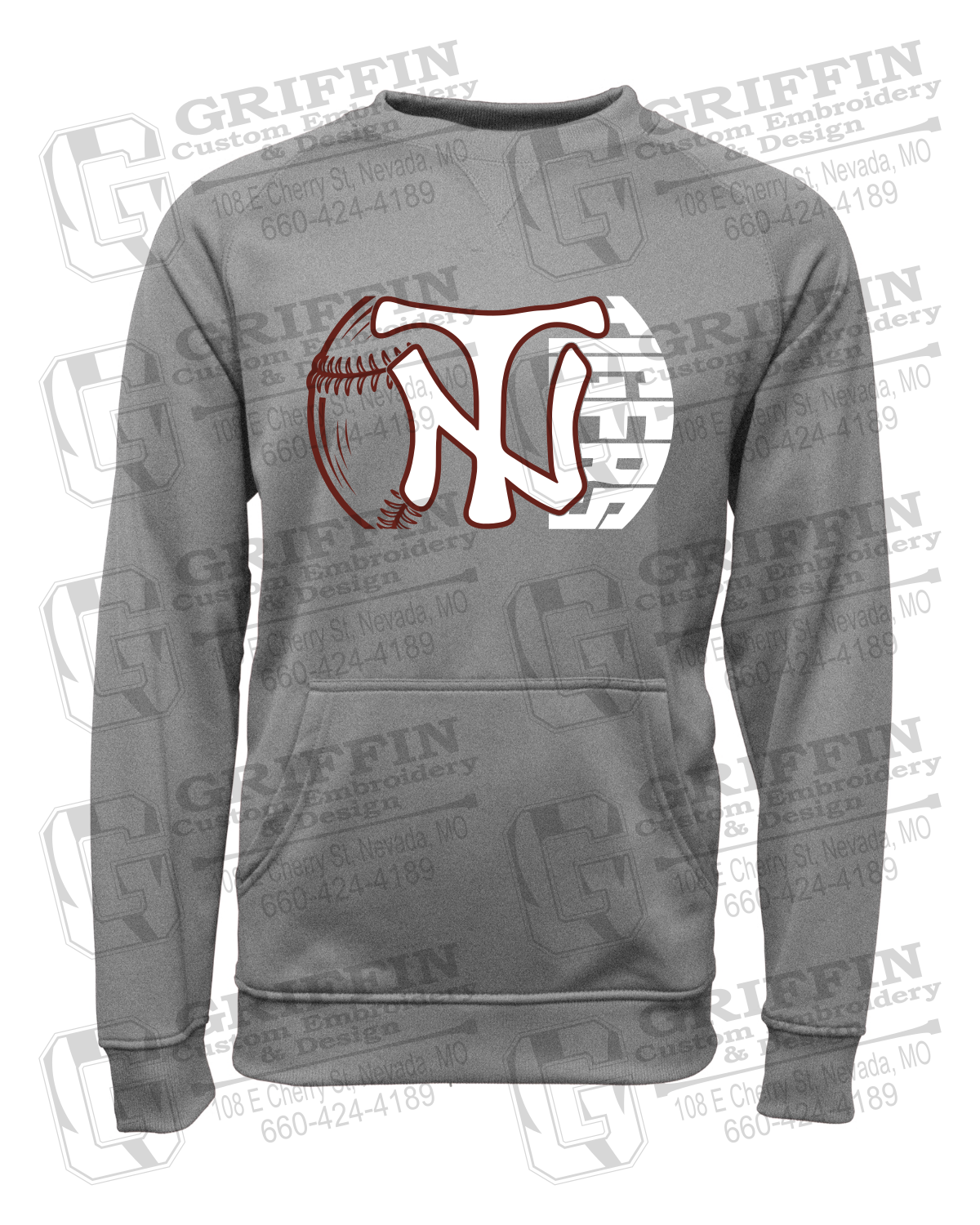 Performance Fleece Sweatshirt - Softball - Nevada Tigers 26-Z