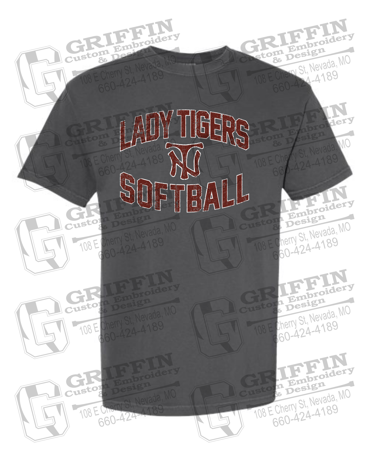 Comfort Colors Short Sleeve T-Shirt - Softball - Nevada Tigers 27-A
