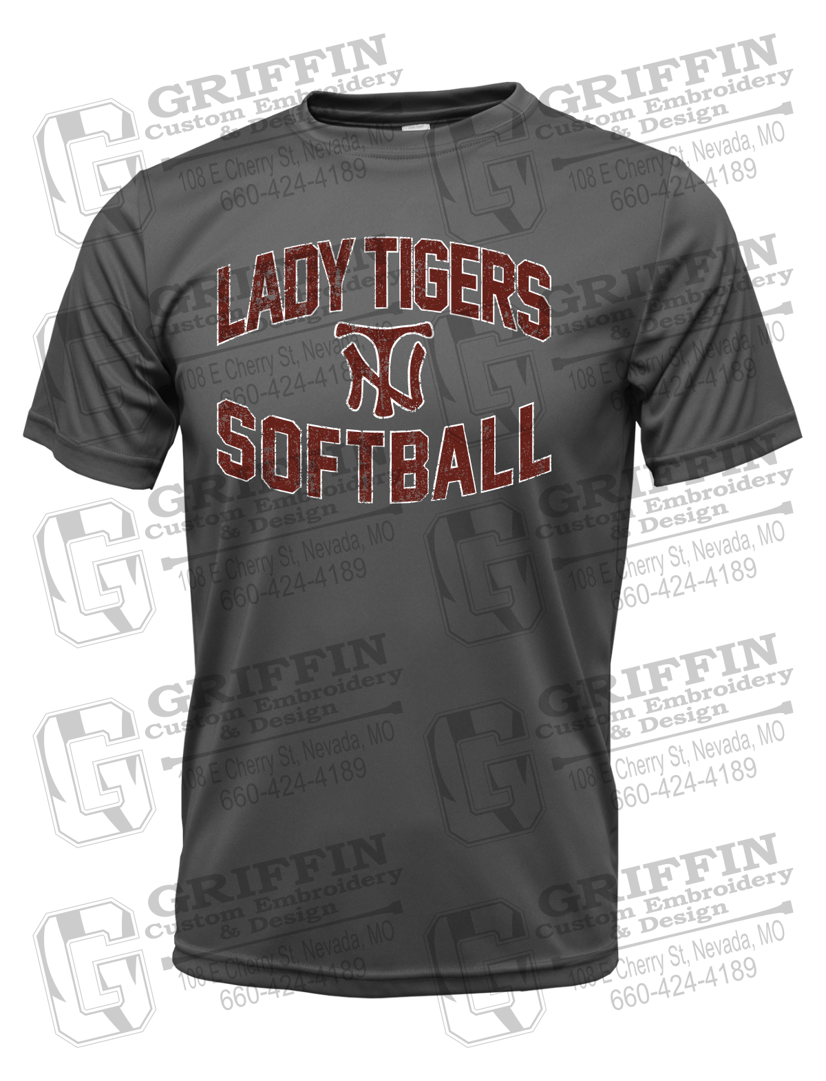 Dry-Fit Short Sleeve T-Shirt - Softball - Nevada Tigers 27-A