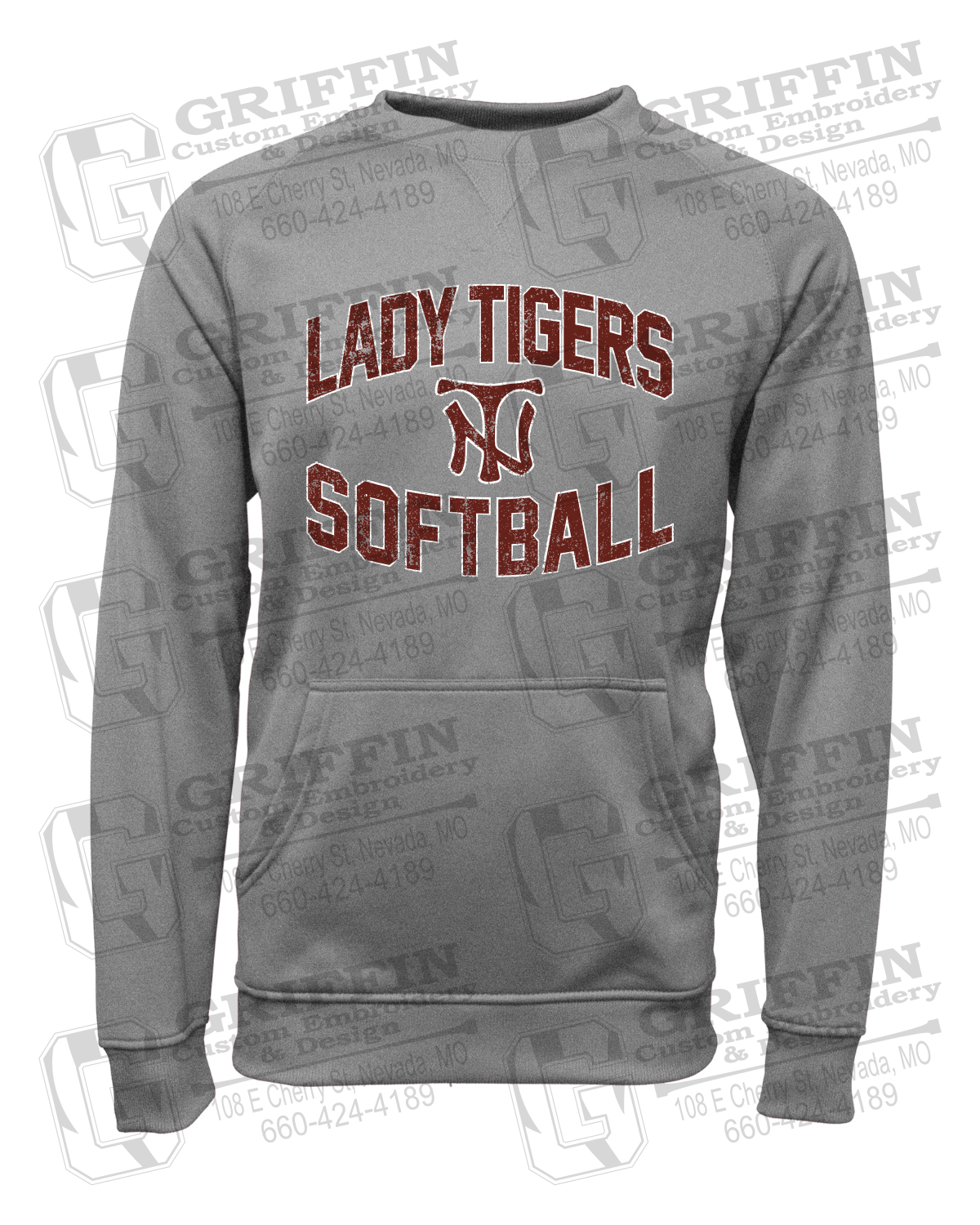 Performance Fleece Sweatshirt - Softball - Nevada Tigers 27-A