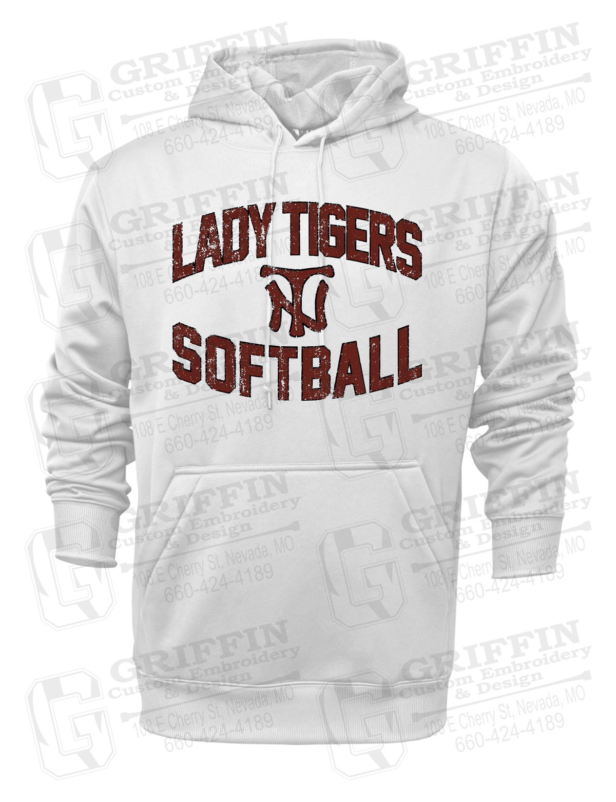 Performance Fleece Hoodie - Softball - Nevada Tigers 27-A