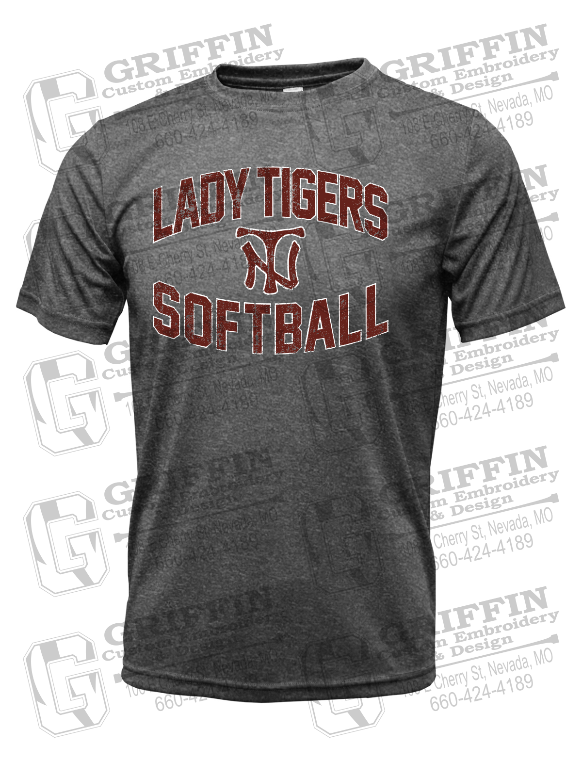 Dry-Fit Short Sleeve T-Shirt - Softball - Nevada Tigers 27-A