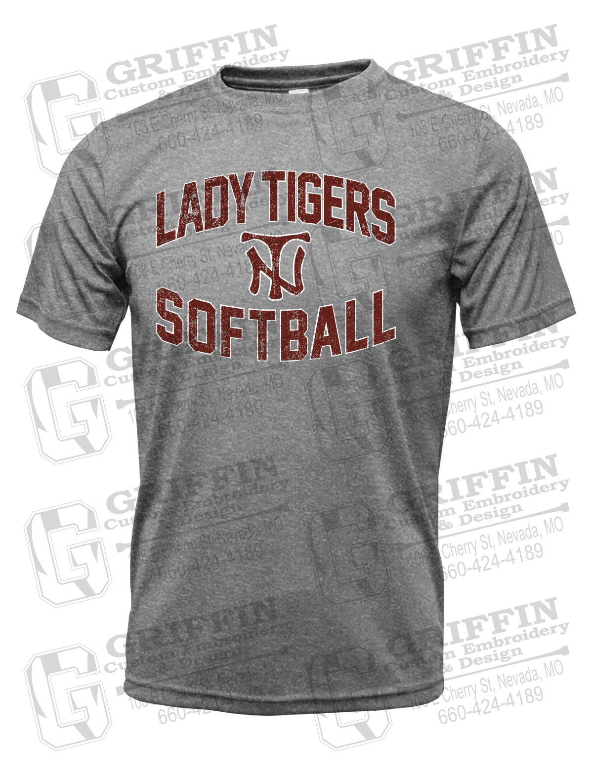 Dry-Fit Short Sleeve T-Shirt - Softball - Nevada Tigers 27-A