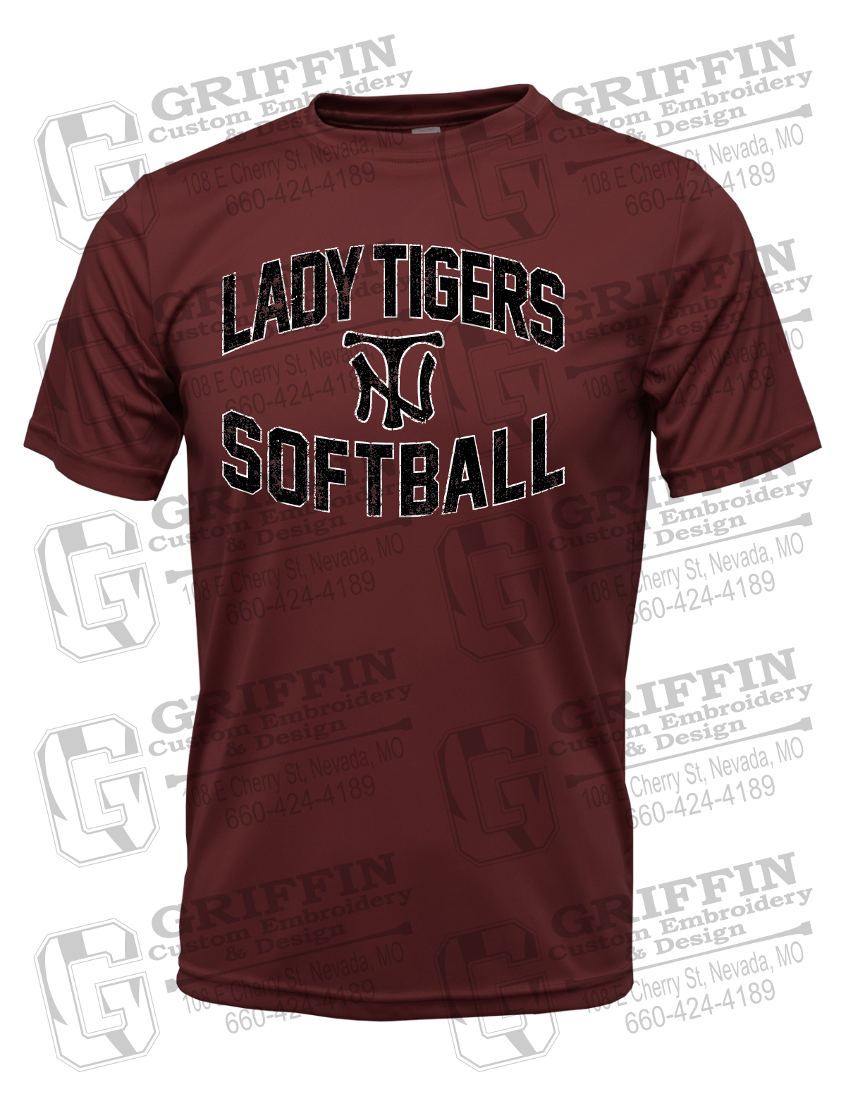 Dry-Fit Short Sleeve T-Shirt - Softball - Nevada Tigers 27-A