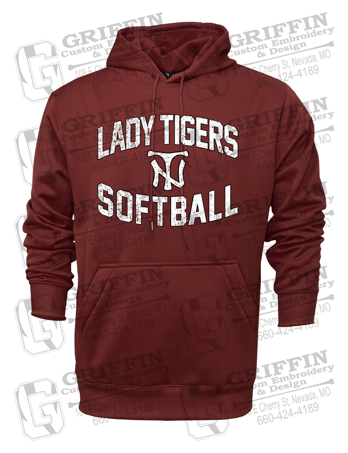 Performance Fleece Hoodie - Softball - Nevada Tigers 27-A