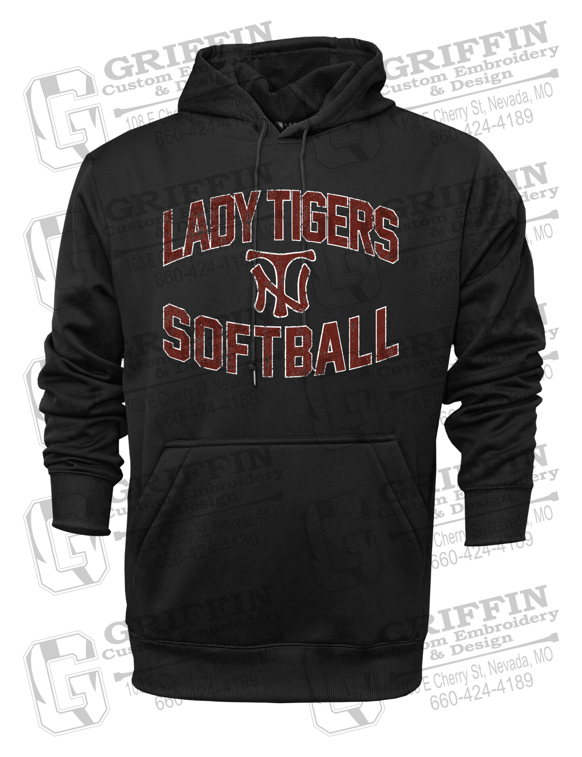 Performance Fleece Hoodie - Softball - Nevada Tigers 27-A