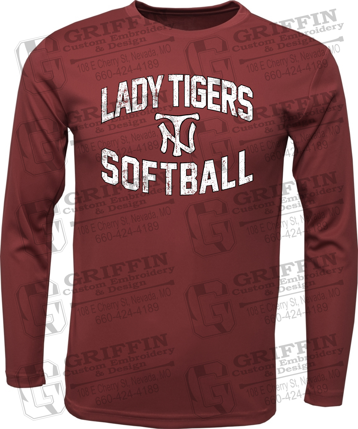 Dry-Fit Long Sleeve T-Shirt - Softball - Nevada Tigers 27-A