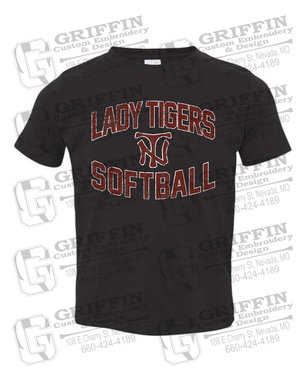 Toddler/Infant Cotton T-Shirt - Softball - Nevada Tigers 27-A