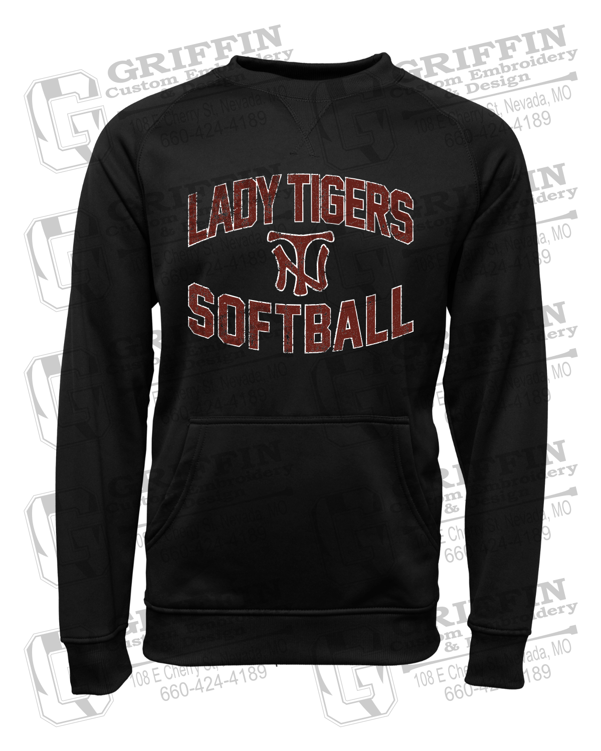 Performance Fleece Sweatshirt - Softball - Nevada Tigers 27-A