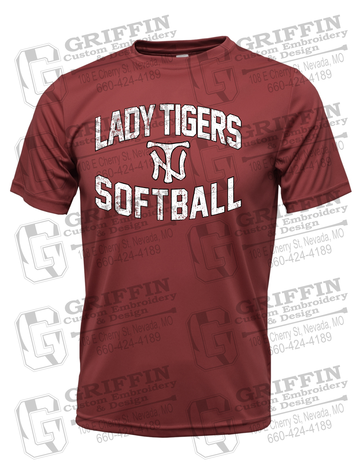 Dry-Fit Short Sleeve T-Shirt - Softball - Nevada Tigers 27-A