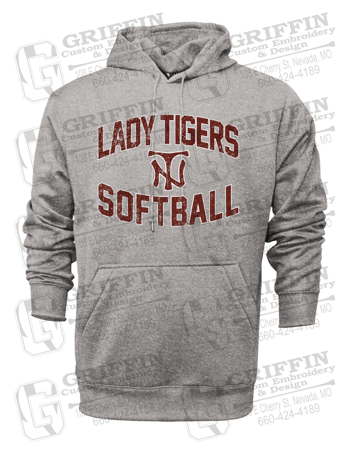 Performance Fleece Hoodie - Softball - Nevada Tigers 27-A