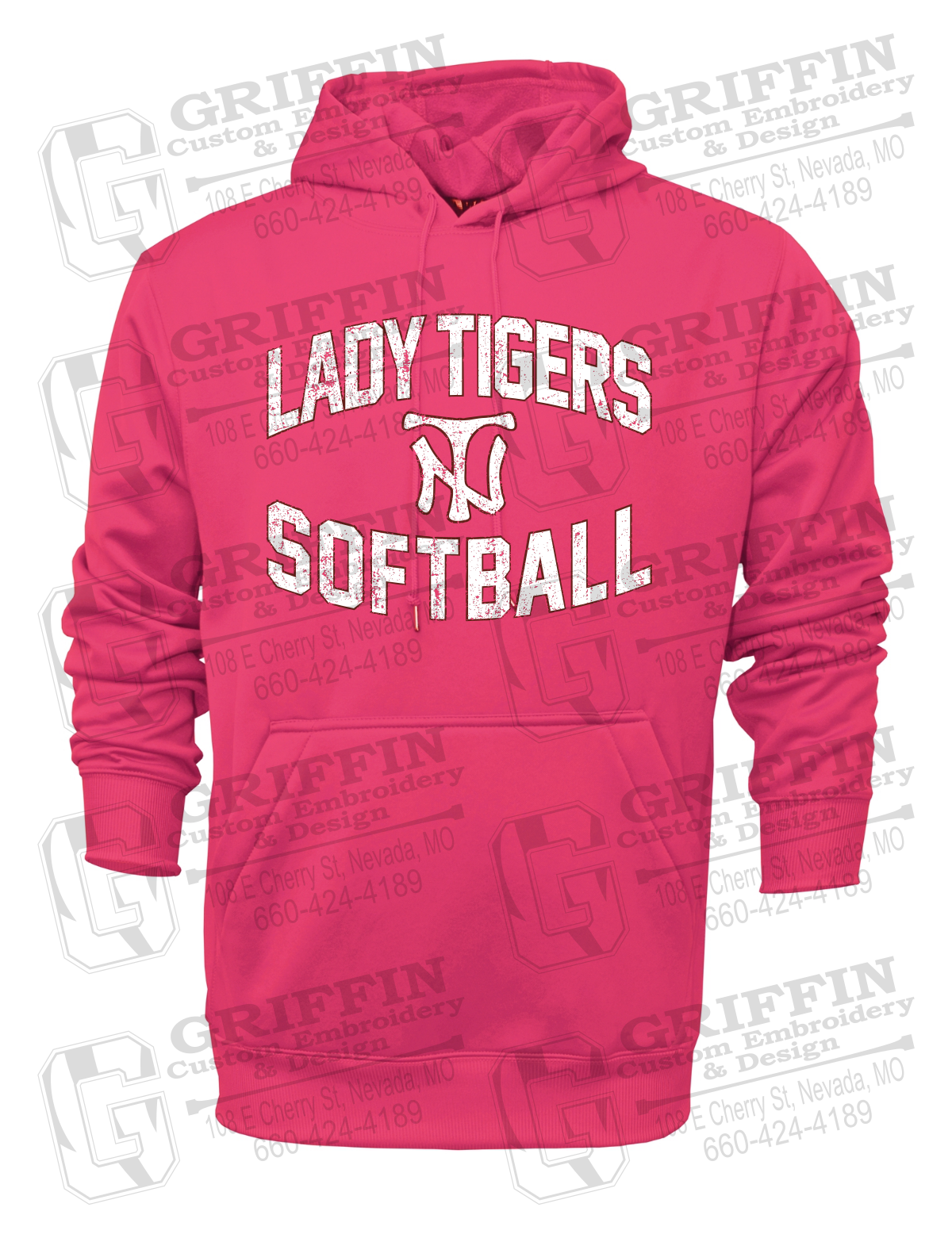 Performance Fleece Hoodie - Softball - Nevada Tigers 27-A