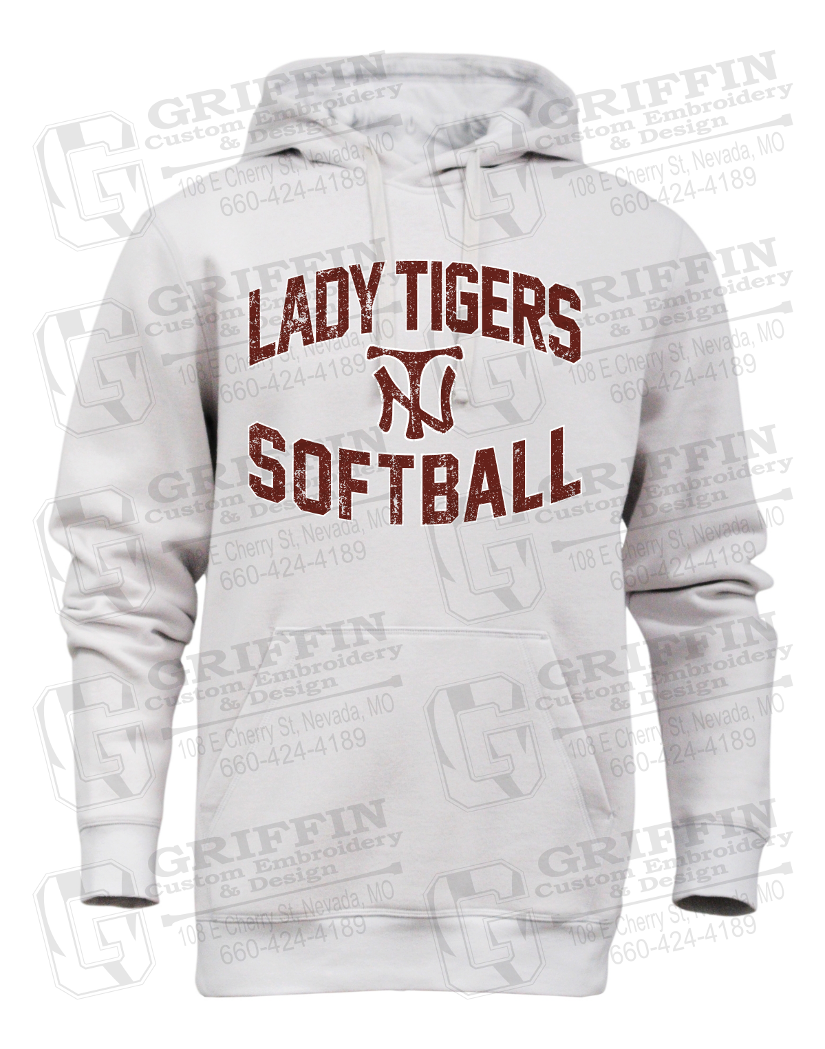 Heavyweight Fleece Hoodie - Softball - Nevada Tigers 27-A