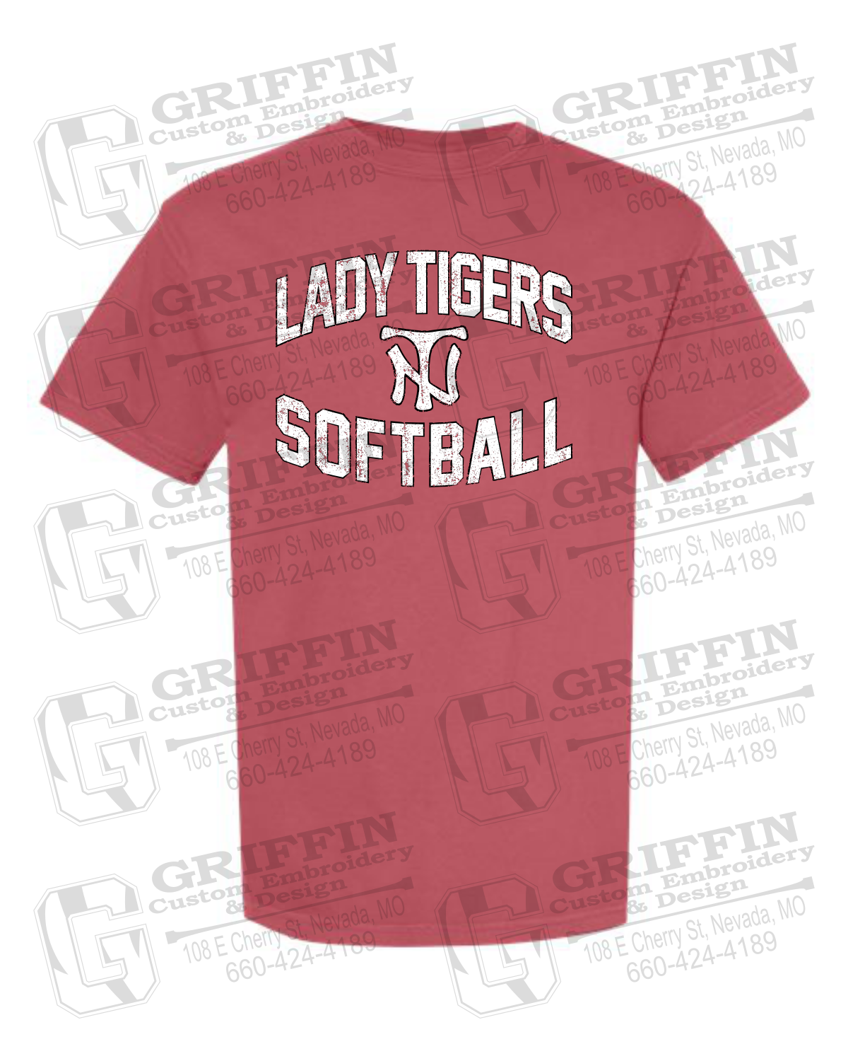 Comfort Colors Short Sleeve T-Shirt - Softball - Nevada Tigers 27-A