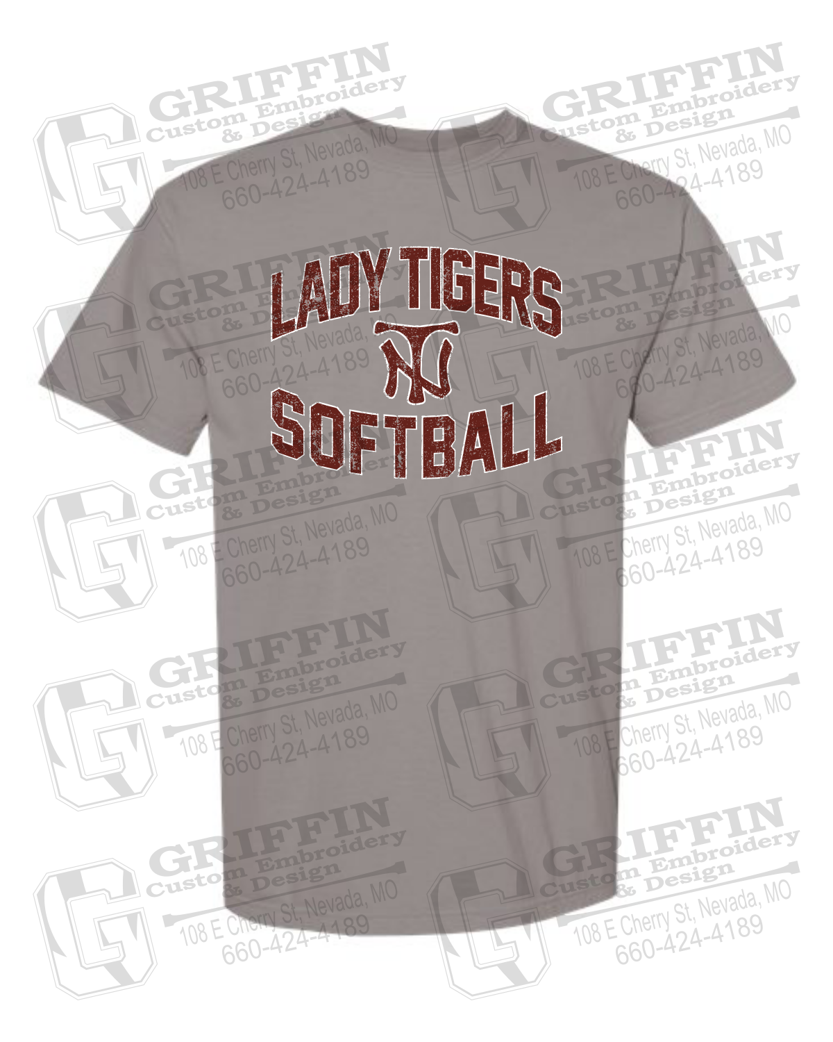 Comfort Colors Short Sleeve T-Shirt - Softball - Nevada Tigers 27-A
