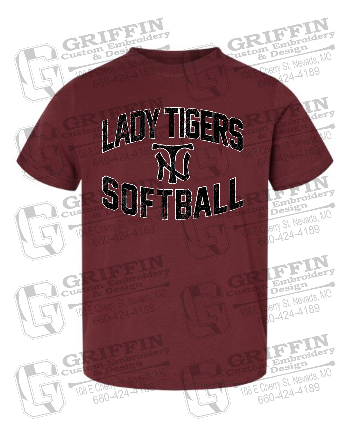 Toddler/Infant Cotton T-Shirt - Softball - Nevada Tigers 27-A