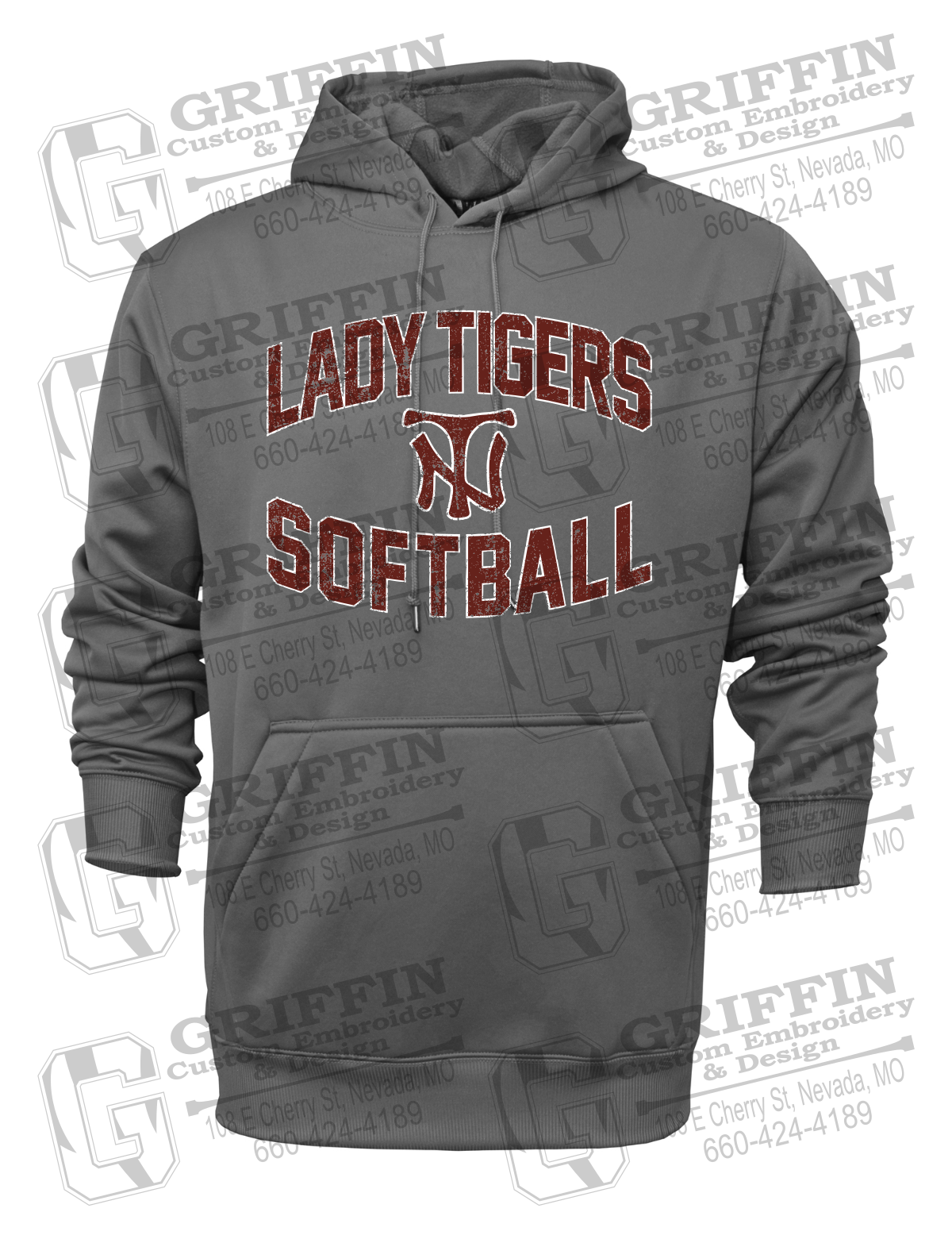 Performance Fleece Hoodie - Softball - Nevada Tigers 27-A