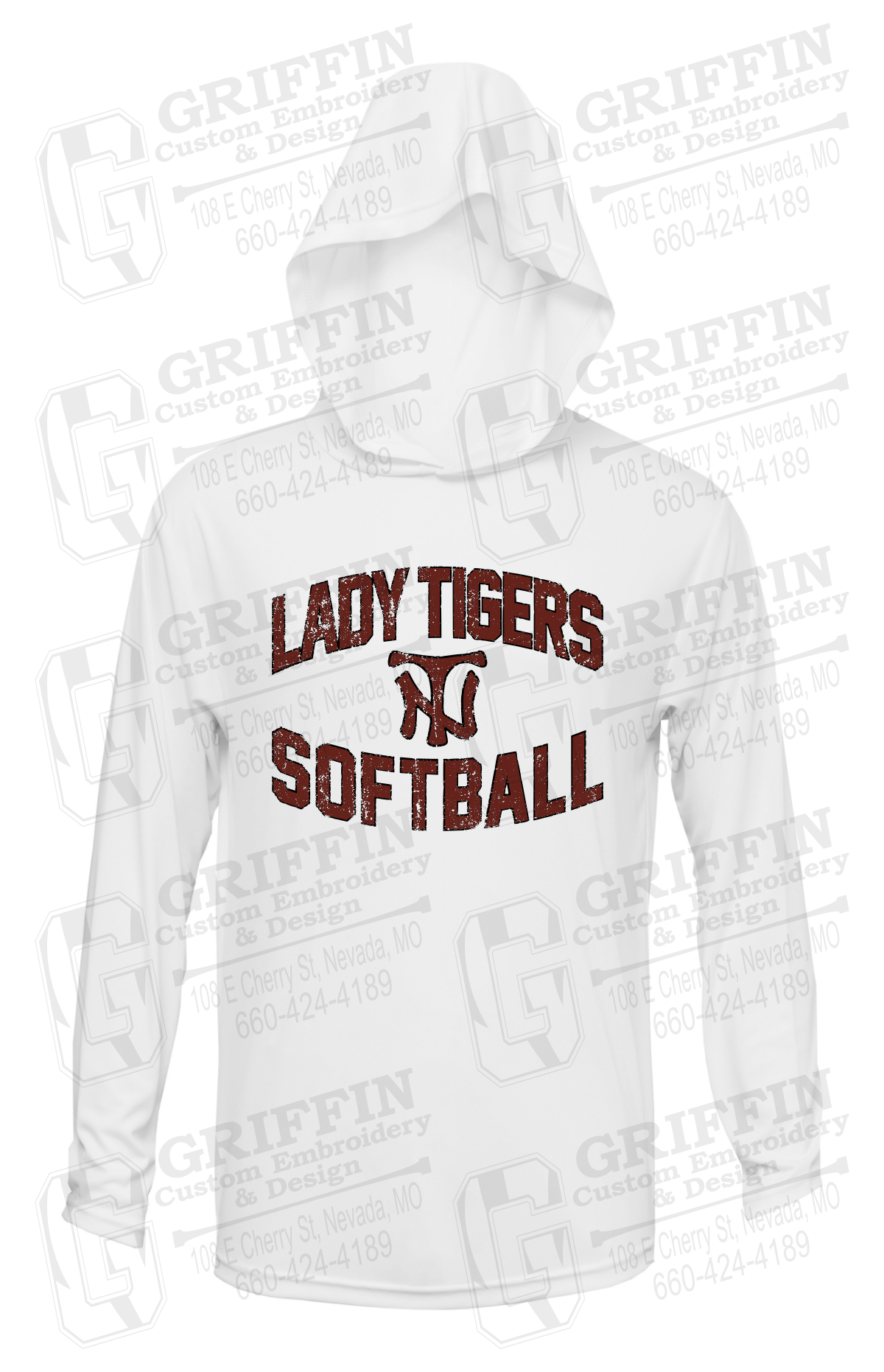 Dry-Fit T-Shirt Hoodie - Softball - Nevada Tigers 27-A