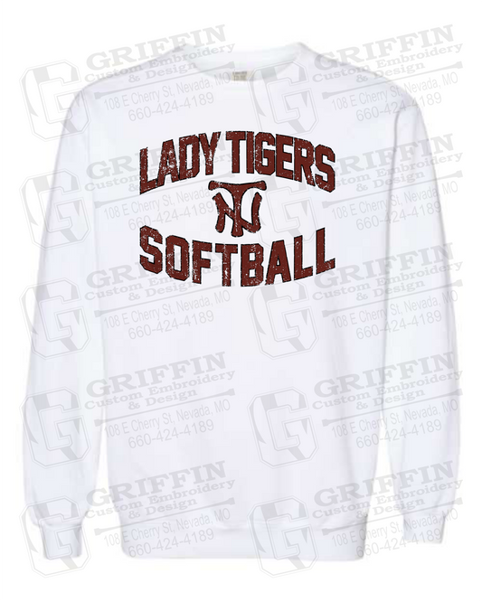 Comfort Colors Crewneck Sweatshirt - Softball - Nevada Tigers 27-A