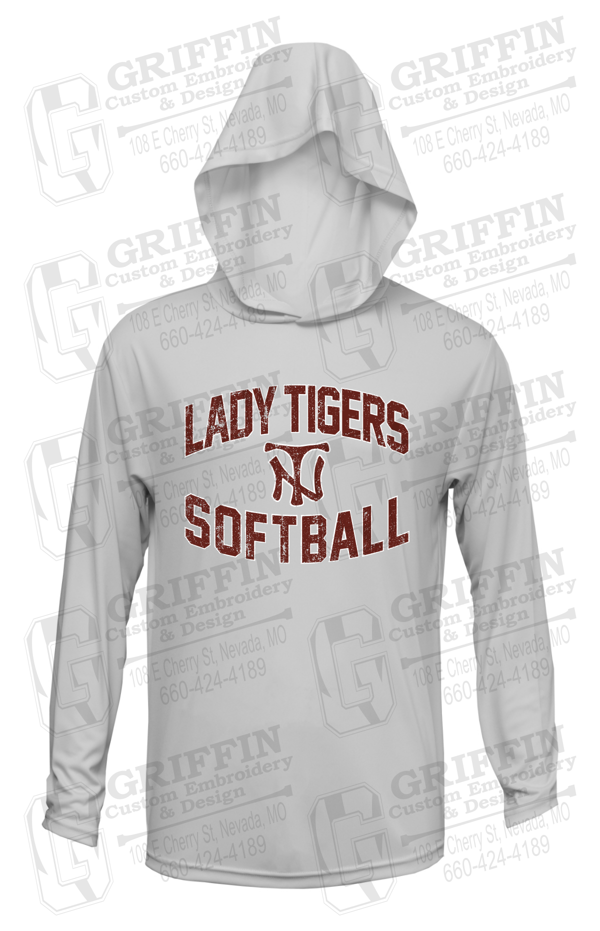 Dry-Fit T-Shirt Hoodie - Softball - Nevada Tigers 27-A