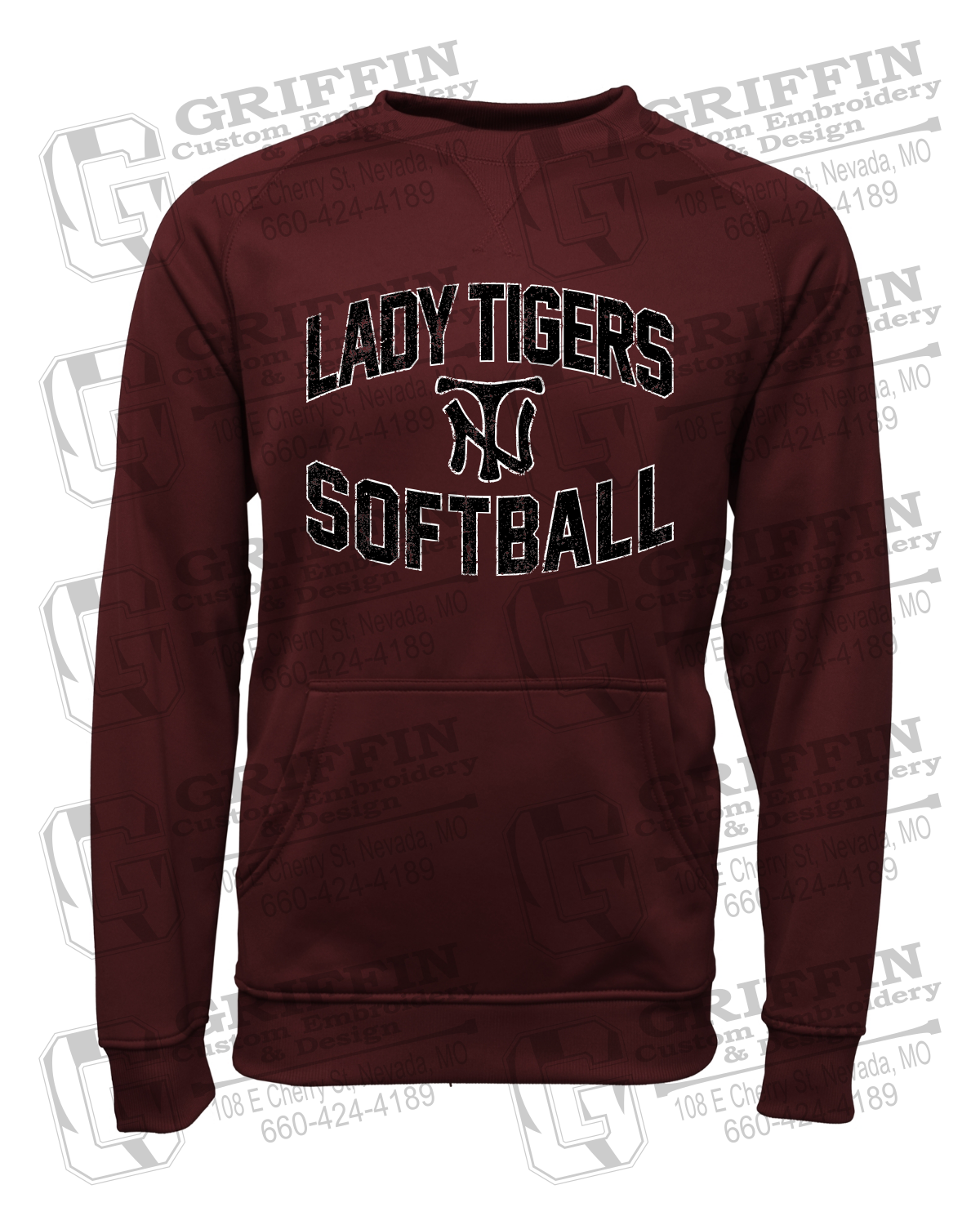 Performance Fleece Sweatshirt - Softball - Nevada Tigers 27-A