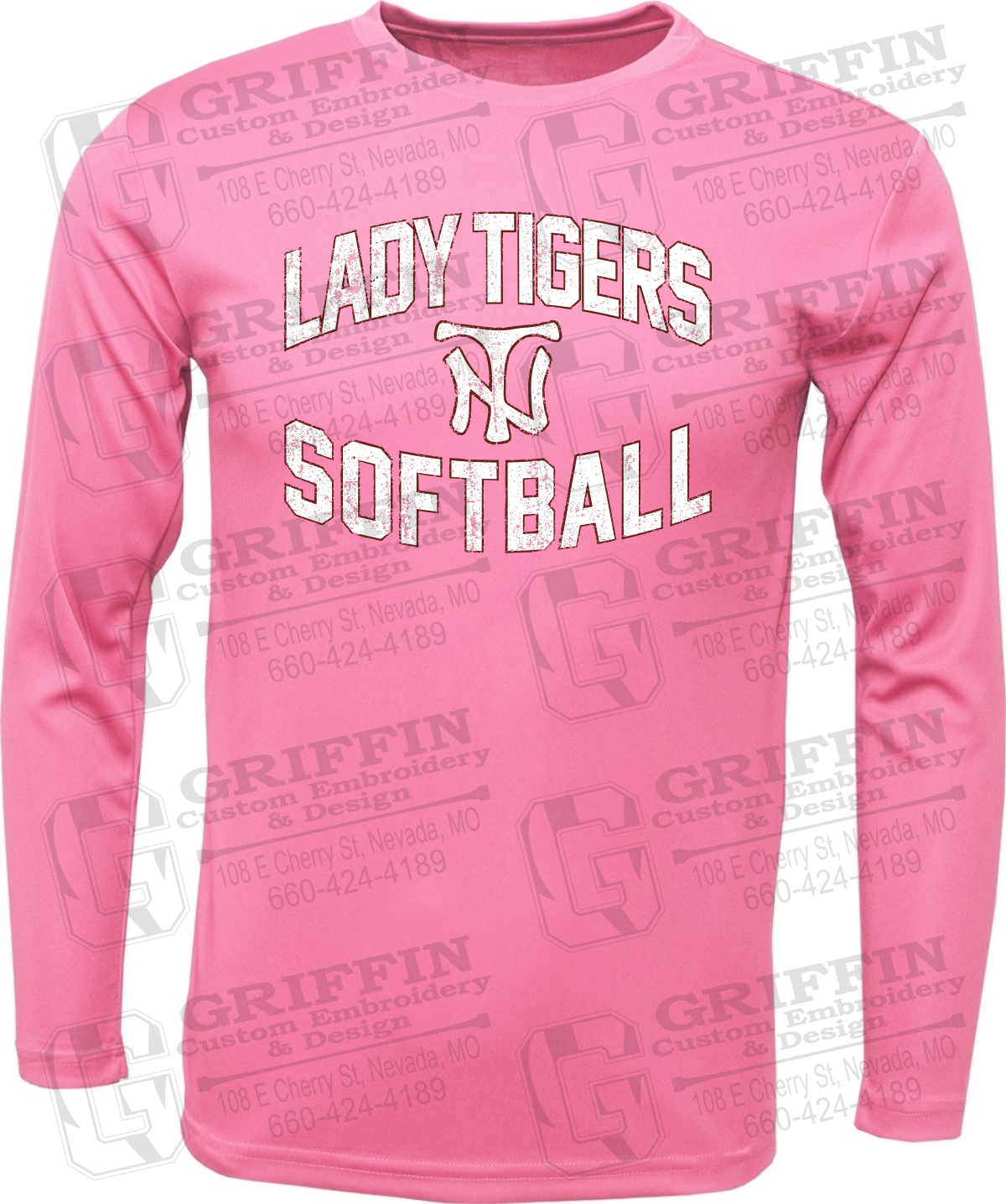 Toddler Dry-Fit Long Sleeve T-Shirt - Softball - Nevada Tigers 27-A