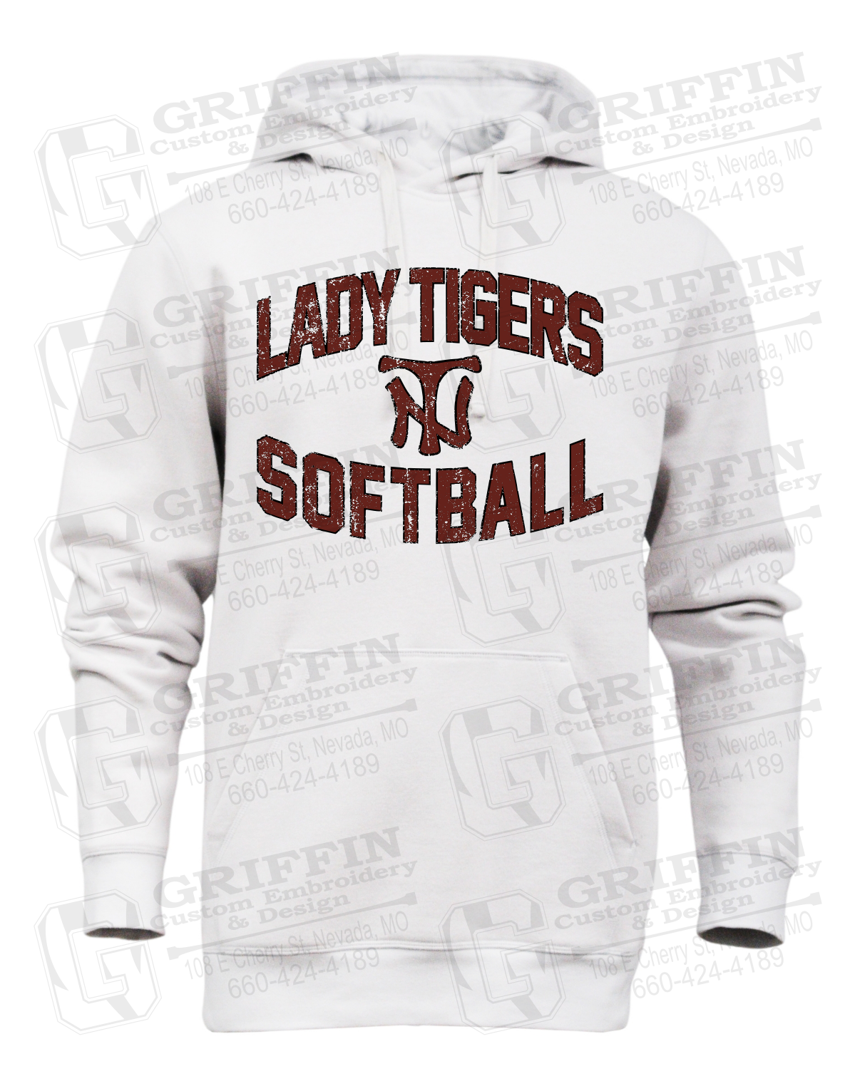 Heavyweight Fleece Hoodie - Softball - Nevada Tigers 27-A