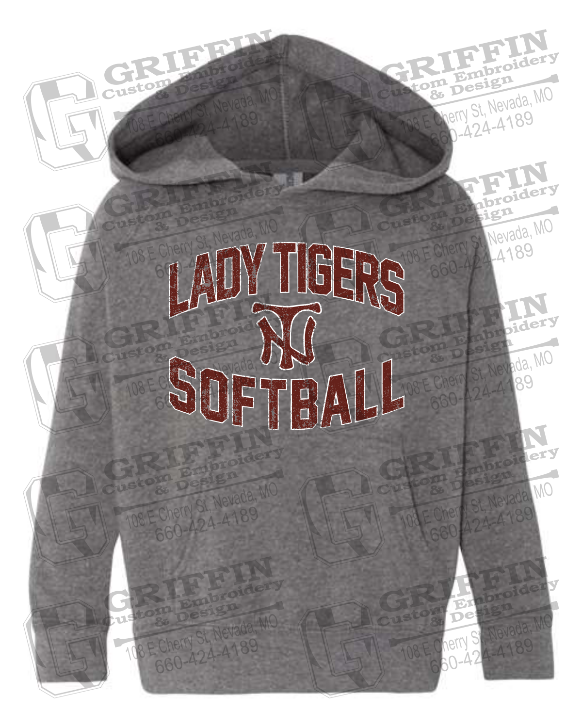 Toddler Hoodie - Softball - Nevada Tigers 27-A
