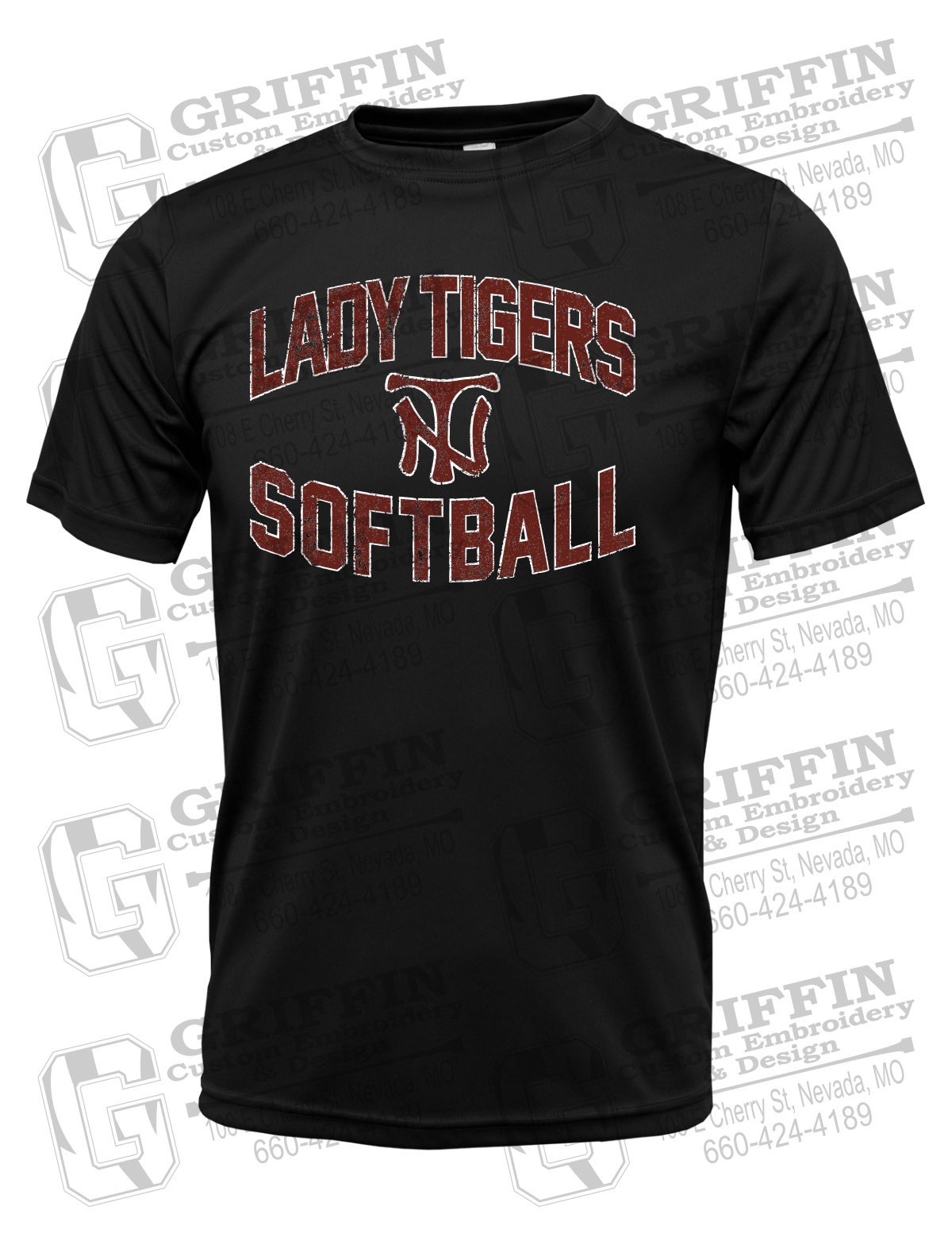 Dry-Fit Short Sleeve T-Shirt - Softball - Nevada Tigers 27-A