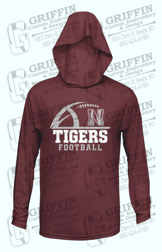 Dry-Fit T-Shirt Hoodie - Football - Nevada Tigers 27-B