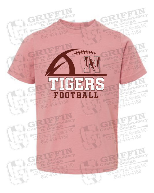 Toddler/Infant Cotton T-Shirt - Football - Nevada Tigers 27-B