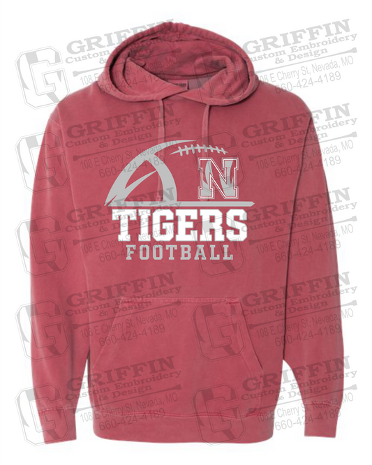 Comfort Colors Hoodie - Football - Nevada Tigers 27-B