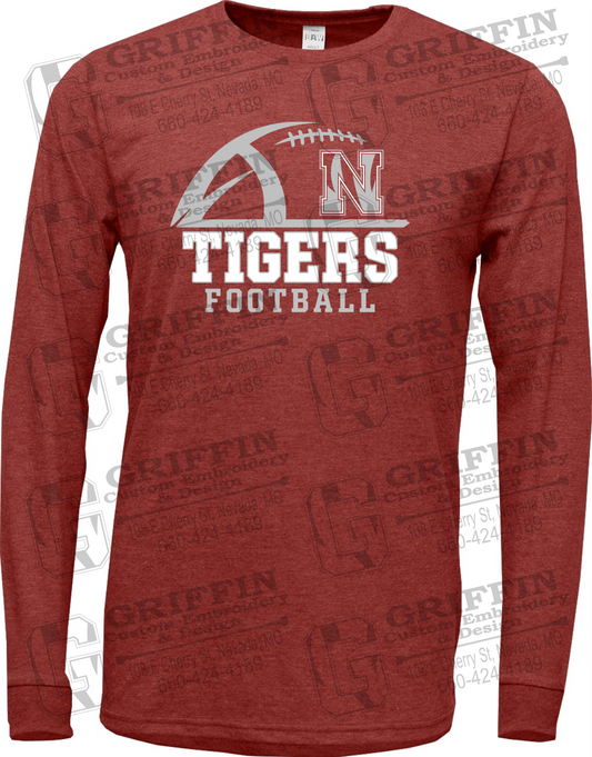 Soft-Tek Long Sleeve T-Shirt - Football - Nevada Tigers 27-B